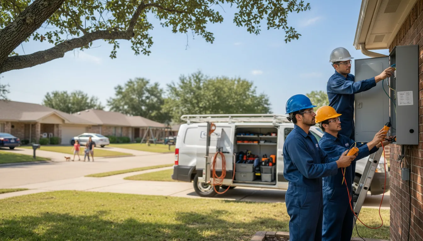 Certified electrician providing emergency electrical services in Rogers, AR